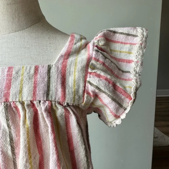 Old Navy Pink and White Striped Jumpsuit size 2T - Picture 7 of 12
